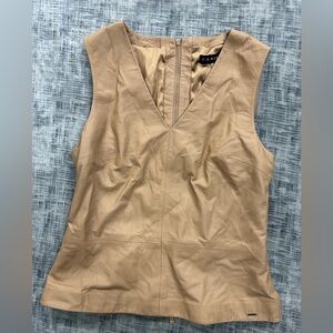 Danier Tan Sleeveless Women's Blouse